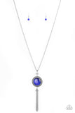 EMP - Silver Necklace with Blue Stone