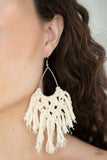 EMP - Off White Crochet Earrings