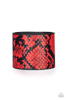 EMP - Red Snake Print Bracelet
