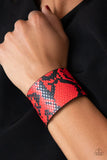 EMP - Red Snake Print Bracelet